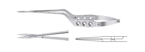 ЯЗЕРГІЛ МІКРО НОЖИЦІ ДЕЛІКАТНІ БАГНЕТОВ. ПРЯМ. ГОСТР.225MM